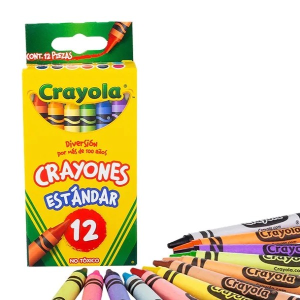 CRAYONES EST.C12 CRAYOLA STANDAR RED. 523012 E.6 C.144